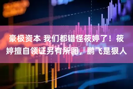 豪极资本 我们都错怪筱婷了！筱婷擅自领证另有所图，鹏飞是狠人